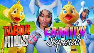 I Played Fortnite Squads With All 3 Of My Kids Tabor Hill FAMILY Squads [upl. by Pacificia]