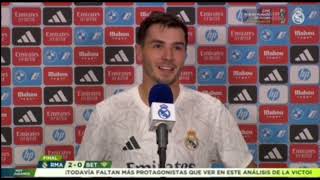 Declaraciones de Brahim Díaz tras ganar al Betis [upl. by Llertnor]