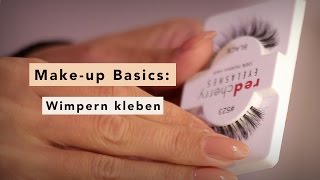 Wimpern ankleben leicht gemacht Makeup Basics [upl. by Uyr520]