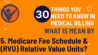 Fee Schedule amp RVU Relative Value Units means what  ARCALLER MEDICALBILLING VBILLINGS [upl. by Oidacra]