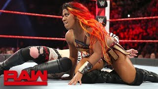 Sasha Banks vs Ember Moon vs Ruby Riott  Money in the Bank Qualifying Match Raw May 7 2018 [upl. by Free]