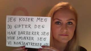 Video 13 Refleksive verb Du gifter deg han gifter seg [upl. by Sergo]