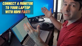 How To Connect a Monitor to a Laptop With HDMI Quick amp Easy [upl. by Pomcroy955]