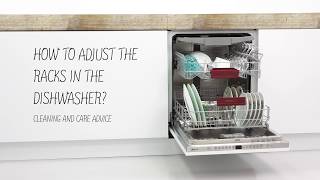 NEFF Dishwasher  How to Adjust the Racks [upl. by Cyrano]