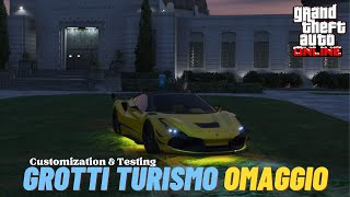 Ultimate Customization New Grotti Turismo Omaggio Fully Tested  GTA 5 Online [upl. by Siroval511]