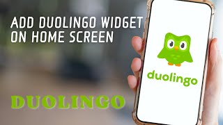 How to Add Duolingo Widget on iPhone home Screen [upl. by Natty764]