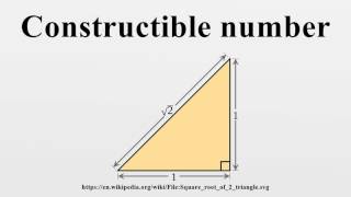 Constructible number [upl. by Assirehs]