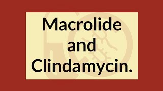 Macrolides and Clindamycin  Pharmacology Review  200 MCQ 2016 [upl. by Vola931]