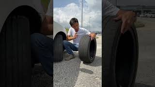 Bridgestone Potenza RE004 Braking Test  NEW vs OLD TYRES bridgestonere004 [upl. by Wise]