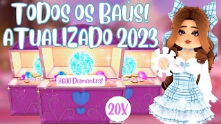 TODOS OS BAÚS NO ROYALE HIGH  ATUALIZADO MAIO 2023  Roblox [upl. by Dloreh]