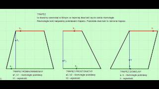 Podstawy i wysokość trapezu [upl. by Ecnedurp]