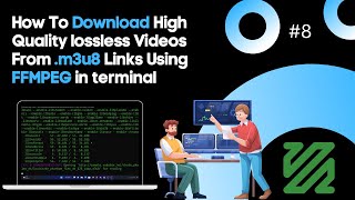 How To Download High Quality lossless Videos From m3u8 Links Using FFMPEG in terminal [upl. by Azenav]