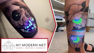 UV Reactive Ink Tattoos by Jonny Hall [upl. by Hadsall]