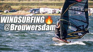 🔥OVERPOWERED WINDSURFING at the BROUWERSDAM  NETHERLANDS [upl. by Nannah]