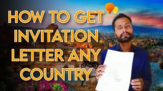 Guaranteed Invitation Letter StepbyStep Guide  Invitation Letter For Visa [upl. by Nipahc]