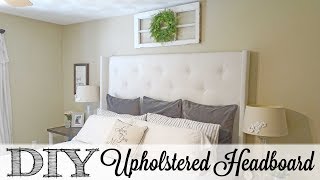 DIY Upholstered Headboard [upl. by Aineval44]