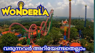 വണ്ടർലയിൽ വരുന്നവർ അറിയേണ്ടതെല്ലാം  Wonderla Amusement Theme Park Kochi  Wonderla kochi  4K [upl. by Nysa]