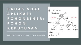 Matematika Diskrit  Bahas Soal Aplikasi Pohon Biner  Pohon Keputusan [upl. by Denman209]