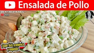 Como hacer ENSALADA de POLLO con PAPA y ZANAHORIA [upl. by Cattima132]