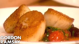 How to Cook Perfect Scallops Part 2  Gordon Ramsay [upl. by Idhem]