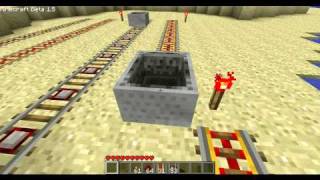 Minecraft BoosterPowered Rail Tutorial How to use [upl. by Everson818]