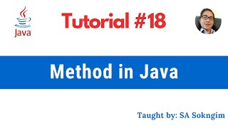 18 Method in Java [upl. by Rex616]