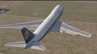 Lufthansa Flight 540  Crash Animation [upl. by Barabbas]