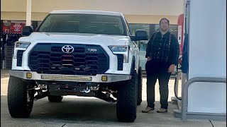 2022 Toyota Tundra MPG on 37 inch Yokohama Geolandar MT and 35 inch lift 😱😱😱soo bad yet so good [upl. by Whitby]