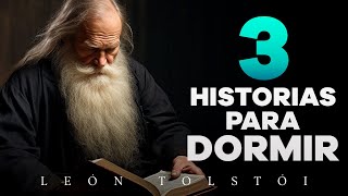 3 historias para dormir de León Tolstói  Audiolibros con Voz Humana [upl. by Kerat650]