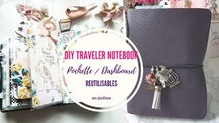 DIY TRAVELER NOTEBOOK  POCHETTE  DASHBOARD REUTILISABLE AVEC PLASTIFIEUSE [upl. by Essam]