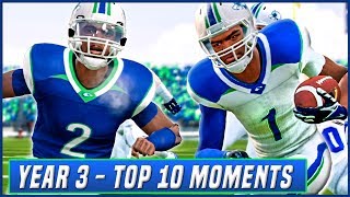 Year 3 Top 10 Moments amp Plays w Bonus Highlights  NCAA Football 14 Dynasty  Ep54 [upl. by Nylirret]