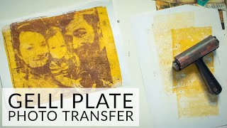 How to Teach Gelli Plate Printing  Photo Transfer Technique  Zart Art [upl. by Terrene809]