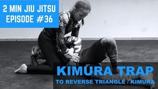 2 Minute Jiu Jitsu Ep36 Kimura Trap To Reverse Triangle  Kimura [upl. by Llaccm362]