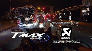 TMAX560  To Night on The Road Traffic Jam in Prime Time  Pure Sound  Uncut   4K [upl. by Noirda157]