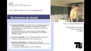 V5 Allgemeine Sozialtheorie I Rational Choice Theory Hubert Knoblauch [upl. by Anwaf]