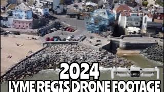 Lyme Regis Dorset Drone Footage 2024 [upl. by Lanna]