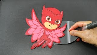 Making PJ Masks Owlette Pancake [upl. by Hardigg194]