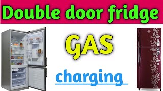 Double door fridge gas chargingHow to fill double door fridge gas [upl. by Westhead]