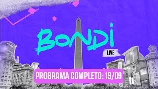 PROGRAMACION COMPLETA 1909  BONDI LIVE [upl. by Ayik]