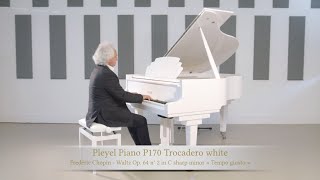 The P170 Pleyel Piano Trocadero White  Chopins Waltz Op 64 no°2 interpreted by Yves Henry [upl. by Nanyt]