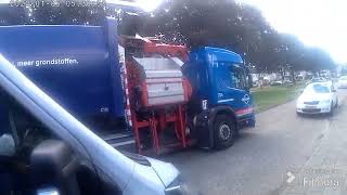 Vuilniswagen Scania haald GFt op [upl. by Atinra]