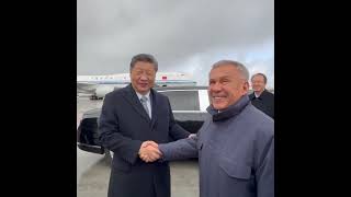 Chinas Xi leaves Russia after BRICS Summit [upl. by Phelps84]