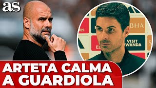 MIKELA ARTETA zanja la POLÉMICA con PEP GUARDIOLA [upl. by Mirella]