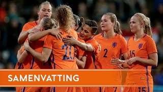 Highlights OranjeLeeuwinnen  IJsland 1142017 [upl. by Nrehtak]