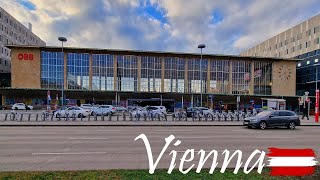 Vienna West Station Wien Westbahnhof Walking Tour  4k [upl. by Urbanus]