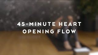 45Minute Heart Opening Yoga Flow with Caley Alyssa [upl. by Angelika]