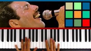 How To Play quotBohemian Rhapsodyquot Piano Tutorial  Sheet Music Queen part 5 [upl. by Allred]