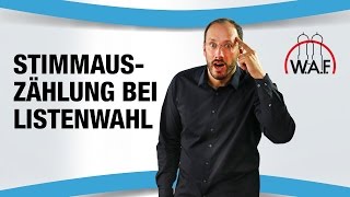 Listenwahl Wie geht die Stimmenauszählung  Betriebsrat Video [upl. by Yral820]