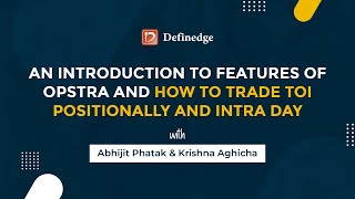 Introduction to features of Opstra and how to trade Total Open Interest Positionally and Intra Day [upl. by Pool]