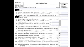 Preparing Form 1040 Lines 16 through 38  2023 Tax Returns [upl. by Keener]